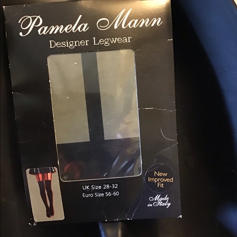 Pamela Mann faux garter tights/pantyhose